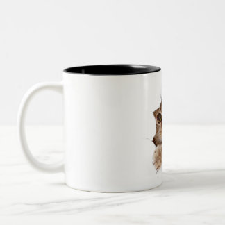 Pet's Simple Modern Cool Typography Photo Two-Tone Coffee Mug