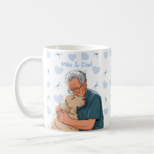 Pet's Simple Modern Name and Photo Coffee Mug