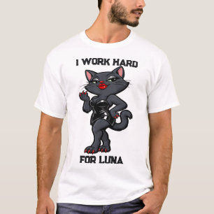 Pet's Simple Modern Typography Cat Name and Photo T-Shirt