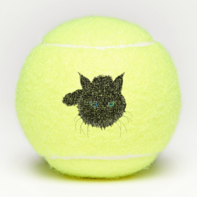 Pets Tennis Balls Black Car - I Love Pets (Front)