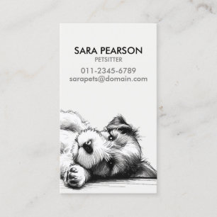Petsitter Pet Minder Animals Dogs Business Card