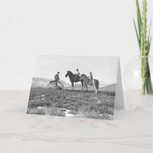 Petting Antelopes. Card