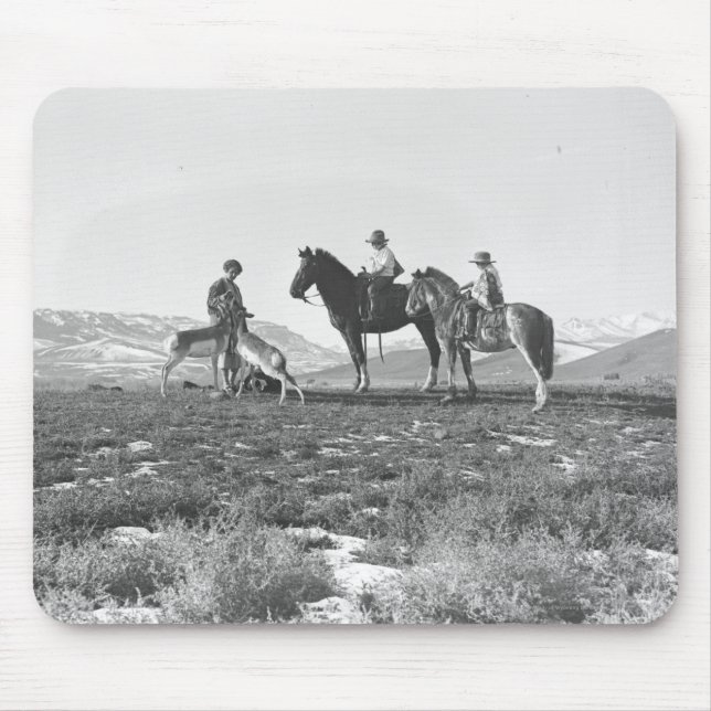 Petting Antelopes. Mouse Mat (Front)