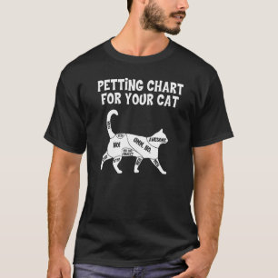 Petting Chart For Cats Cat Cat Owner T-Shirt