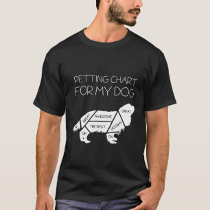 Petting Chart For My Dog King Charles Cavalier Spa T-Shirt