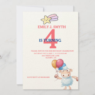 Petting Zoo Birthday Invitations – Animal Party