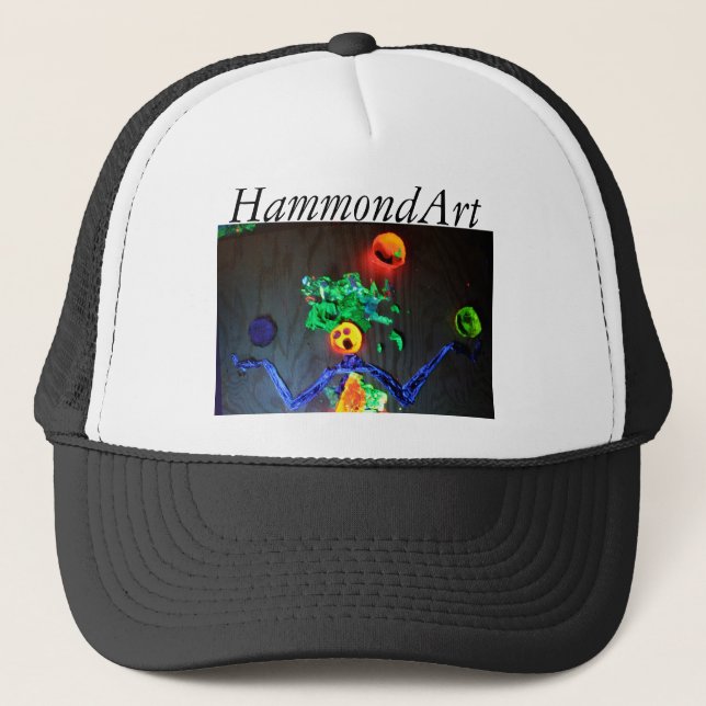 Petty Dripps Juggles.  HammondArt Trucker Hat (Front)