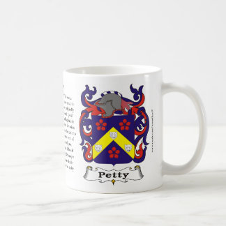 Petty Family Coat of Arms Mug