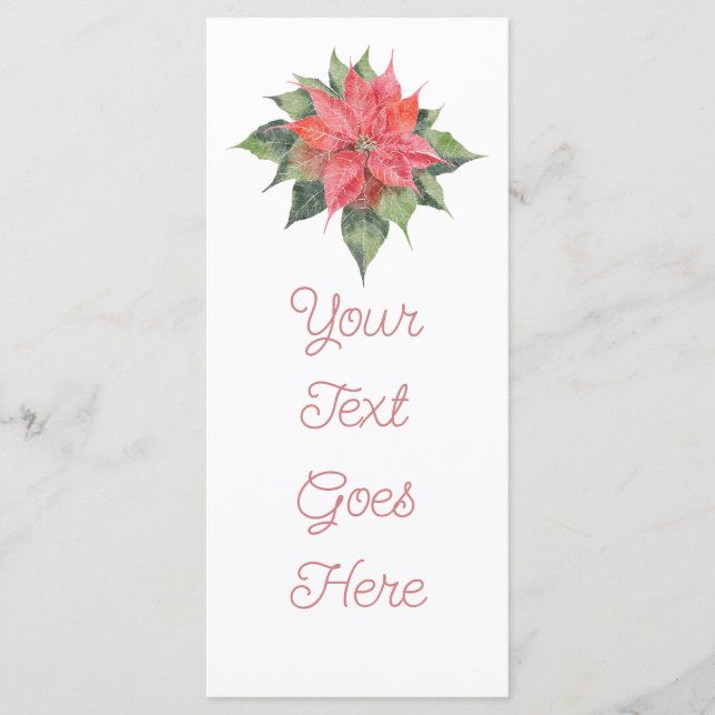 Petty Poinsettia Menu (Front)