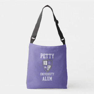 Petty University Alum grad personalised periwinkle Crossbody Bag