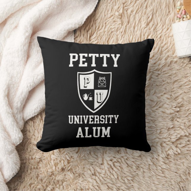 Petty University Alum graduate personalised funny Cushion (Blanket)
