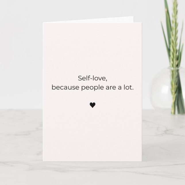 Petty Valentine - People Are A Lot  Card (Front)