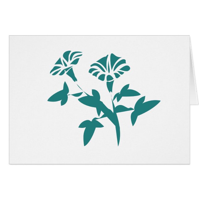 Petunia Flower Stylised (Front Horizontal)