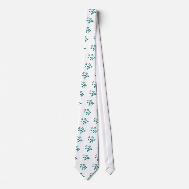 Petunia Flower Stylised Tie (Front)