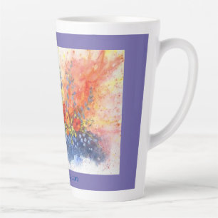 Petunia Party Latte Mug