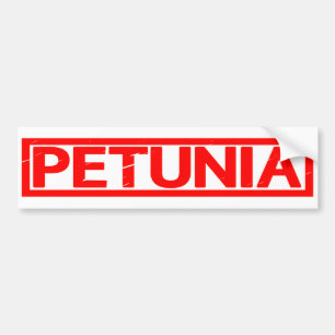 Petunia Stamp Bumper Sticker