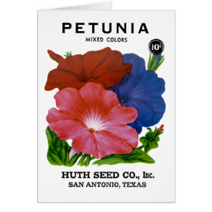 Petunia Vintage Seed Packet