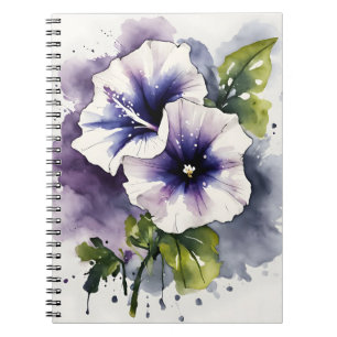 Petunia - Watercolor flowers Notebook