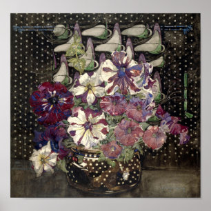 Petunias by Charles Rennie Mackintosh Poster