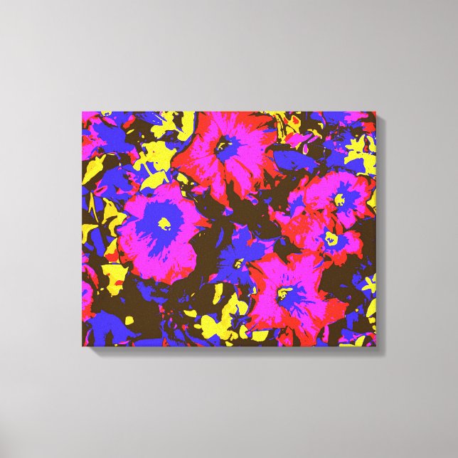 PETUNIAS CANVAS PRINT (Front)
