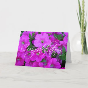 Petunias Congratulations Card