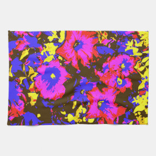 PETUNIAS TEA TOWEL