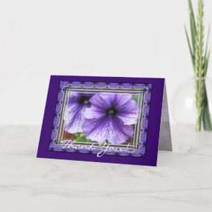 Petunias Thank You Card
