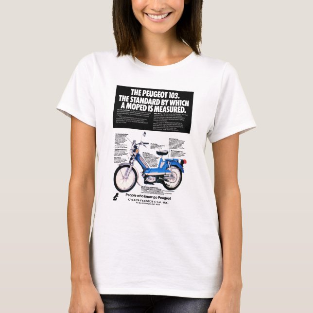 PEUGEOT 103 MOPED337 T-Shirt (Front)