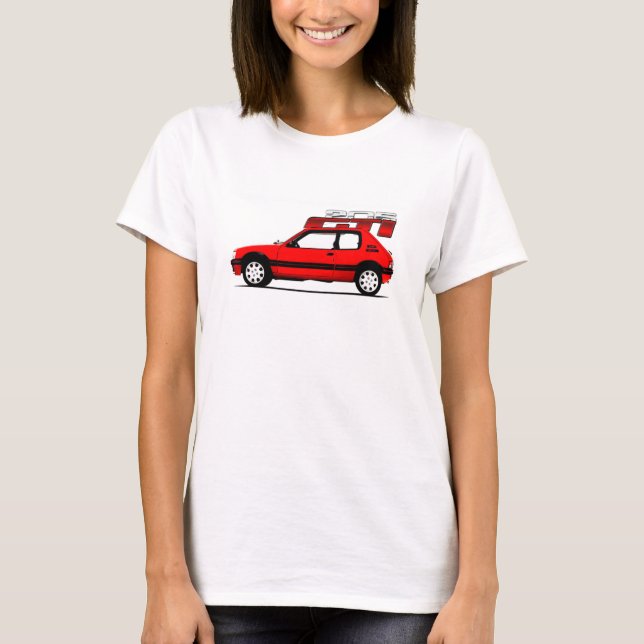 PEUGEOT 205 GTI  ADVERT340 T-Shirt (Front)