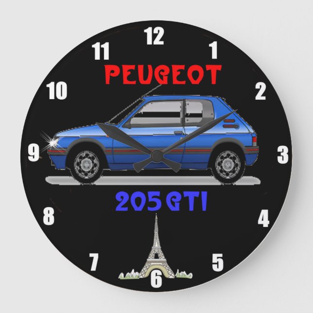 Peugeot 205 Wall Clock (Front)