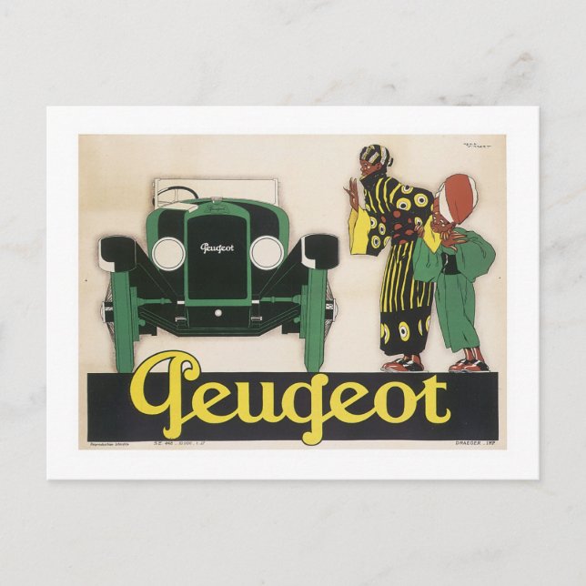 Peugeot (2) postcard (Front)