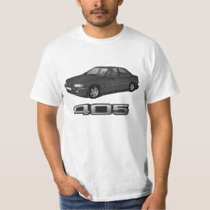 Peugeot 405 SRi + model badge, black, DIY T-Shirt
