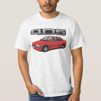 Peugeot 405 with wing, red, DIY T-Shirt