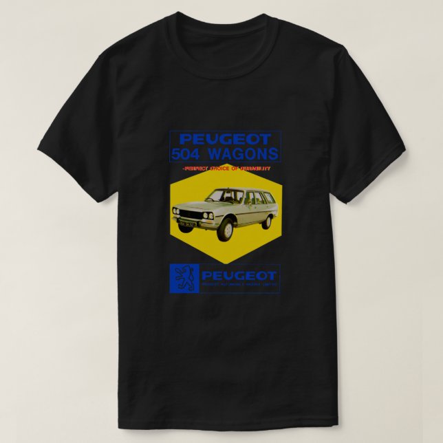 PEUGEOT 504 ESTATE FAMILY T-Shirt (Design Front)