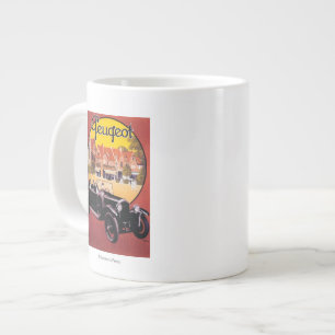 Peugeot Automobile Promotional Poster Large Coffee Mug