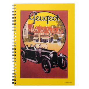 Peugeot Automobile Promotional Poster Notebook