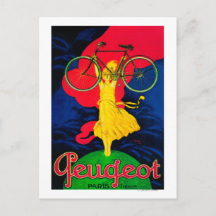 Peugeot Bicycle Vintage PosterEurope Postcard