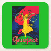 Peugeot Bicycle Vintage PosterEurope