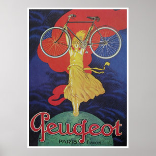 Peugeot Vintage Bicycle Poster