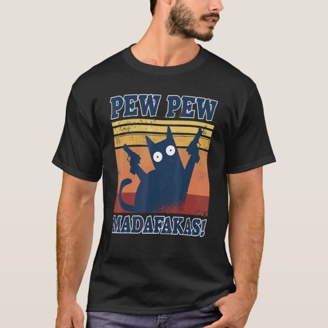Pew Madafakas Cats Tops Summer Pyjamas Pewpew Cat (Front)