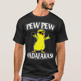 Pew Pew Madafakas cats Gun Funny T-shirt_1 T-Shirt
