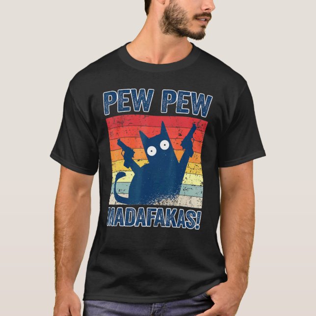 Pew Pew Madafakas Cats Tops Summer Pyjamas Pew Pew (Front)
