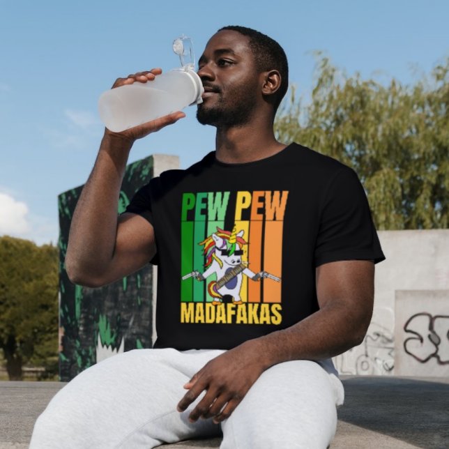 pew pew madafakas - cute unicorn T-Shirt (Creator Uploaded)