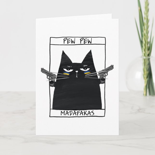 Pew Pew Madafakas Thank You Card (Front)