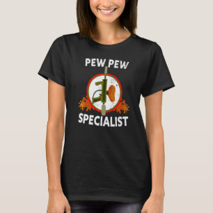 Pew Pew Specialist Paintball Player   T-Shirt