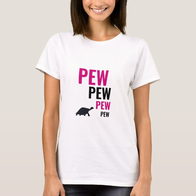 Pew Pew Tortoise | T-shirt (Front)