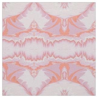 Pewal Pink Whimsical Intricate Pattern Multi Colou Fabric