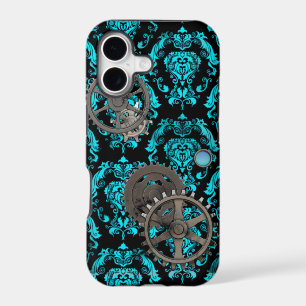 Pewter and Turquoise Steampunk Casemate