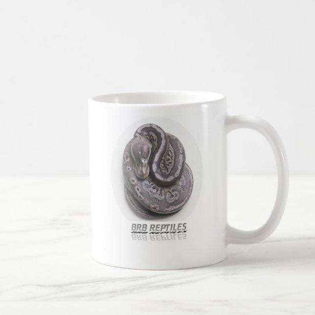 Pewter Ball Python - Customised Coffee Mug (Right)