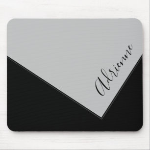 Pewter Grey Clutch Purse Design Personalised Mouse Mat